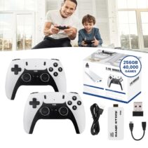 Game Stick Pro 256GB with 40,000 Games and Family-Friendly Wireless Setup