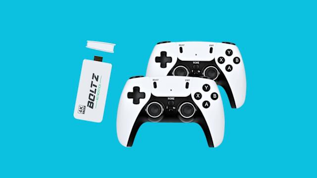 4K Compact Game Stick with Premium Dual Wireless Controllers