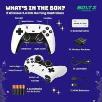 2.4GHz Wireless Gaming Kit with Dual Controllers and Receiver