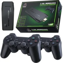Game Stick Lite — Classic Black Edition with Dual Wireless Controllers