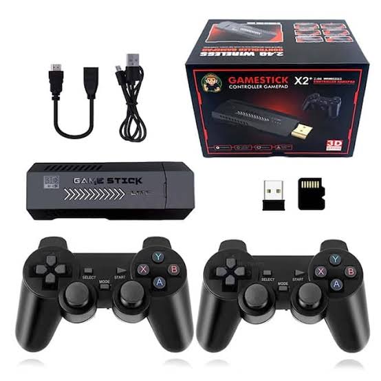 GameStick X2+ 4K with 3D Game Support and Dual Wireless Controllers