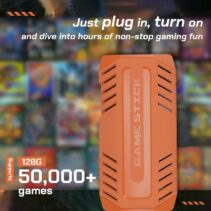 U36 Orange 128GB Game Stick — Compact 4K Retro Console