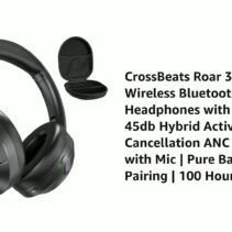 Premium Wireless ANC Over-Ear Headphones with Carry Case (100hr Battery)