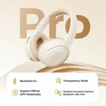 Premium Pro Over-Ear Wireless Headphones — Bluetooth 5.4 with Transparency Mode