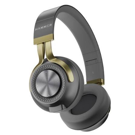 Vintage Studio On-Ear Wireless Headphones — Charcoal & Gold