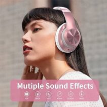 Rose Pink Lifestyle Wireless Headphones with Multi-Mode EQ
