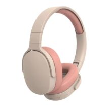 Two-Tone Wireless On-Ear Headphones — Sand & Coral