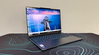 Premium 2-in-1 Convertible Laptop — Side Angle Edition